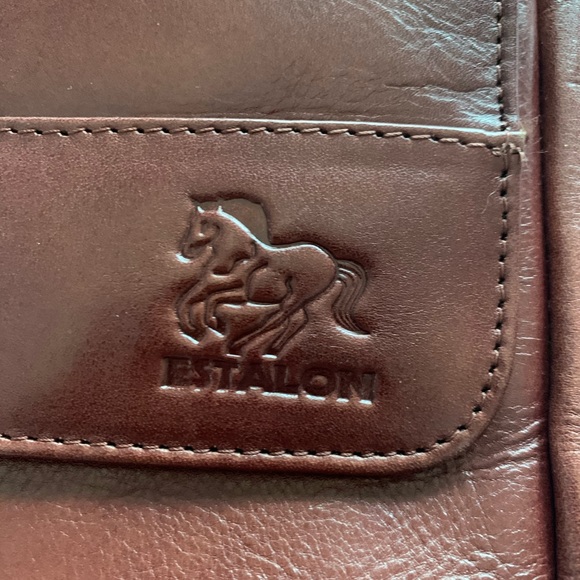 Estalon Leather Messenger Bag/Briefcase - Picture 2 of 6